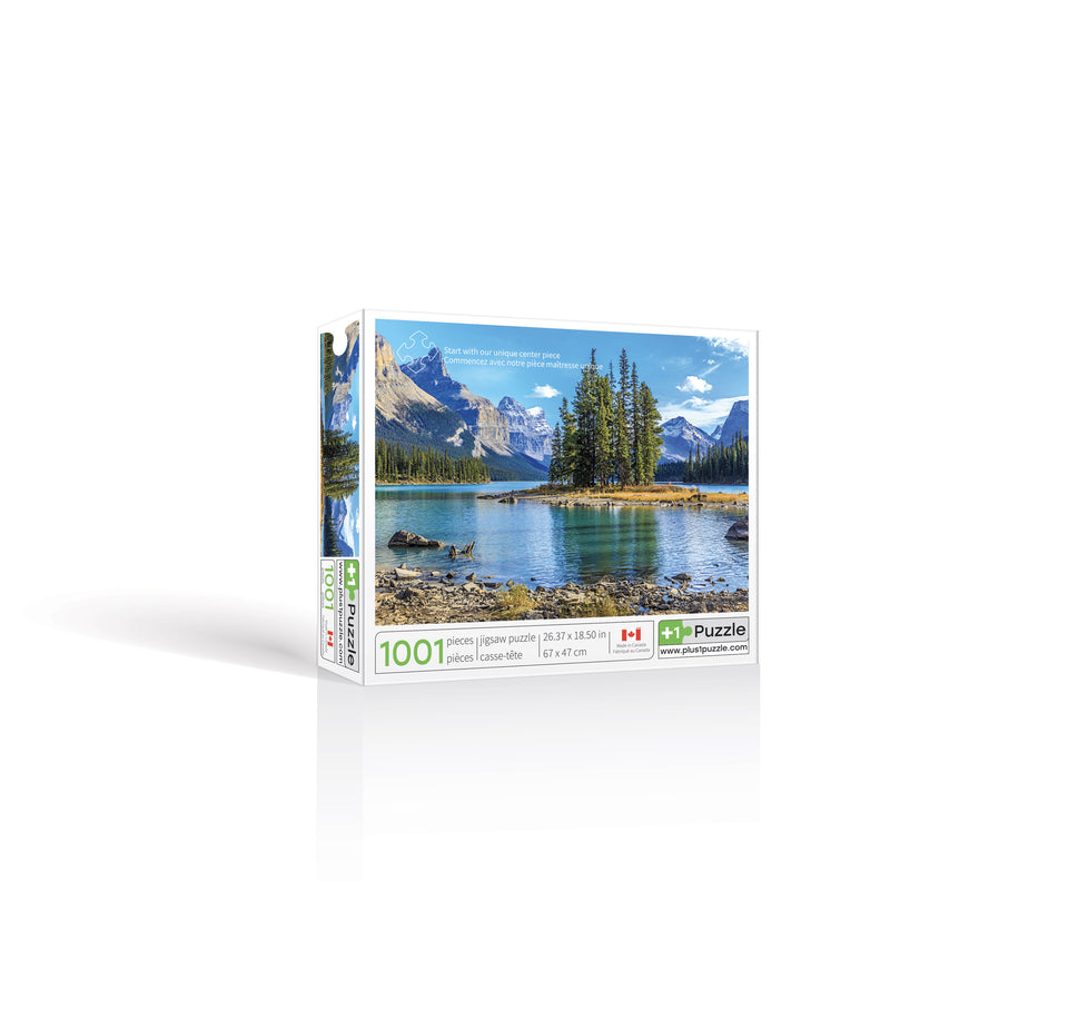 Spirit Island, Maligne Lake, Jasper National Park - Jigsaw Puzzle 1001 pieces